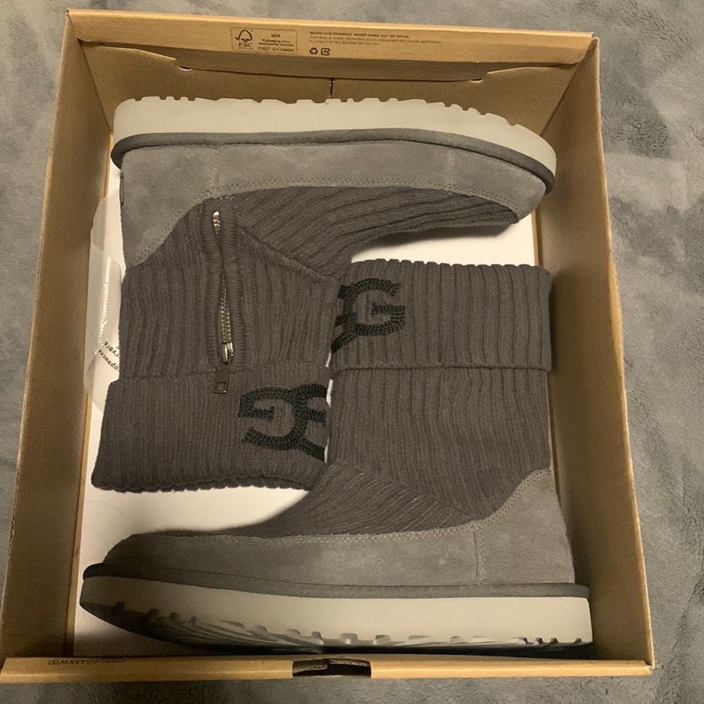 UGG Gray, Classic UGG Knit boot